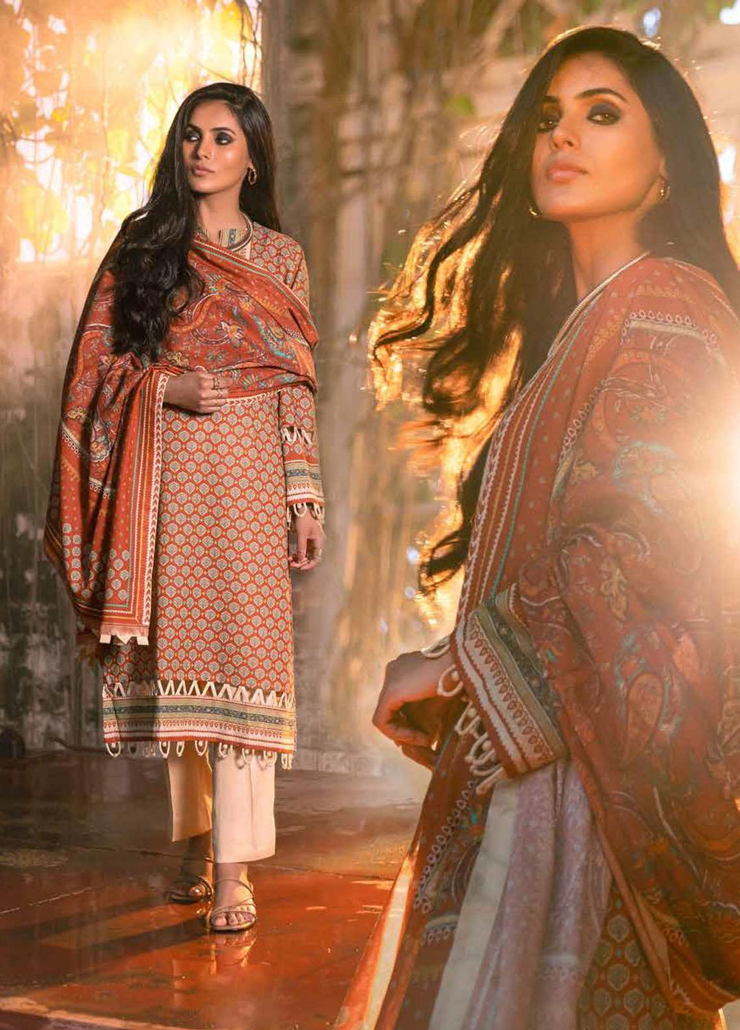 Gul Ahmed Printed Ayuthia Suits Unstitched 3 Piece GA21JL AY-12026 B - Winter Collection