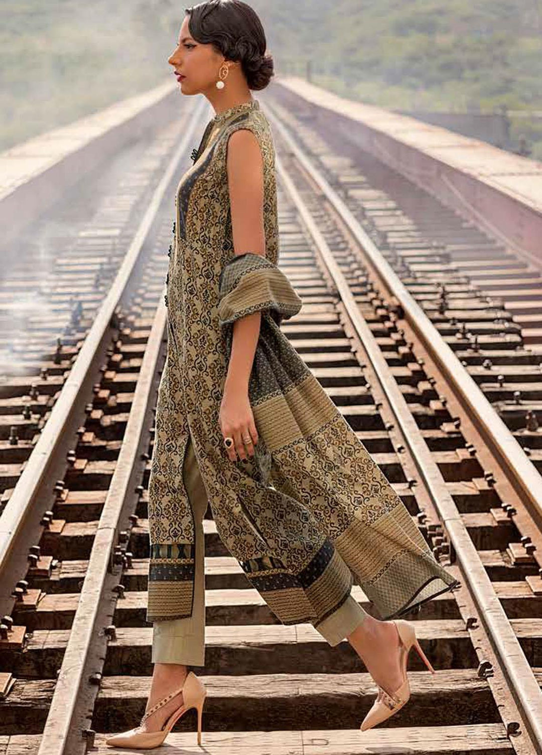 Gul Ahmed Printed Cotton Suits Unstitched 3 Piece GA21JL CS-12002 A - Winter Collection