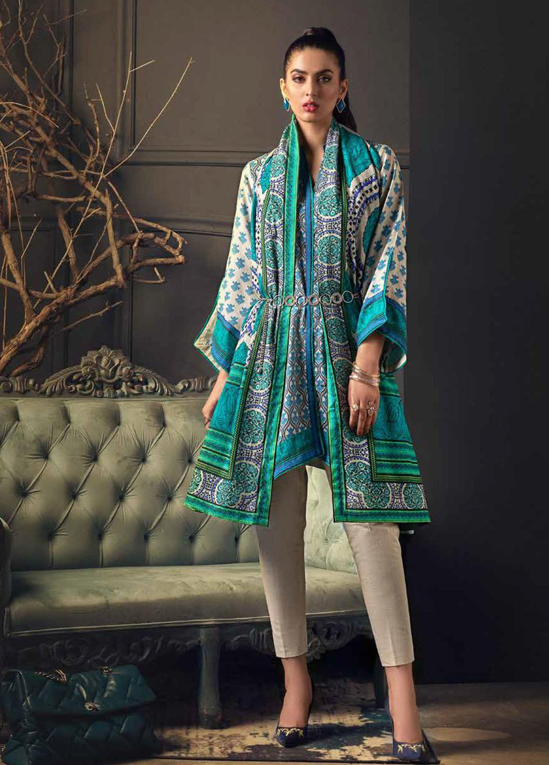Gul Ahmed Printed Cotton Suits Unstitched 3 Piece GA21JL CS-12003 A - Winter Collection