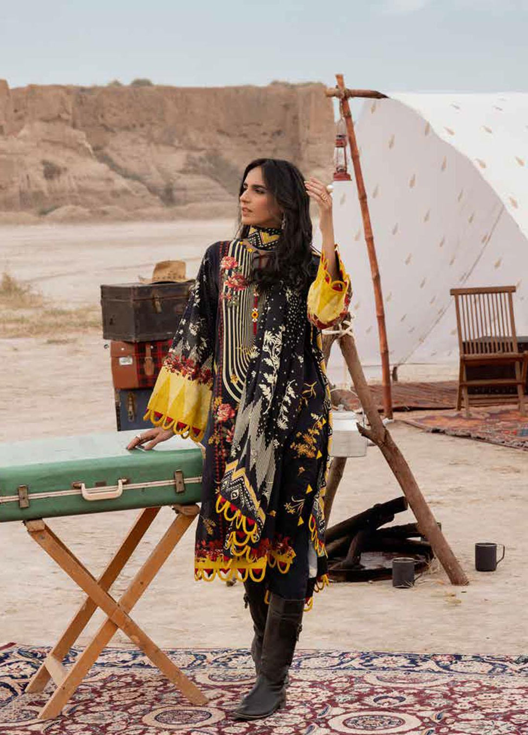 Gul Ahmed Printed Khaddar Suits Unstitched 3 Piece GA21JL CV-12004 - Winter Collection