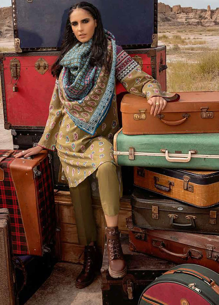 Gul Ahmed Printed Khaddar Suits Unstitched 3 Piece GA21JL CV-12012 - Winter Collection