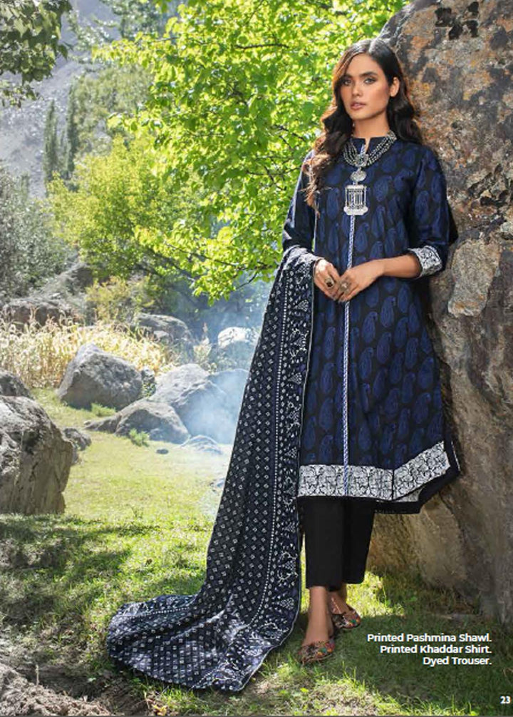 Pure Joy of Winter By Gul Ahmed Printed Khaddar Suits Unstitched 3 Piece GA22PJ AP-12086 - Winter Collection