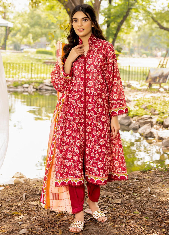 Gul Ahmed Printed Lawn Suits Unstitched 3 Piece GA23SF CL32336-B - Summer Collection