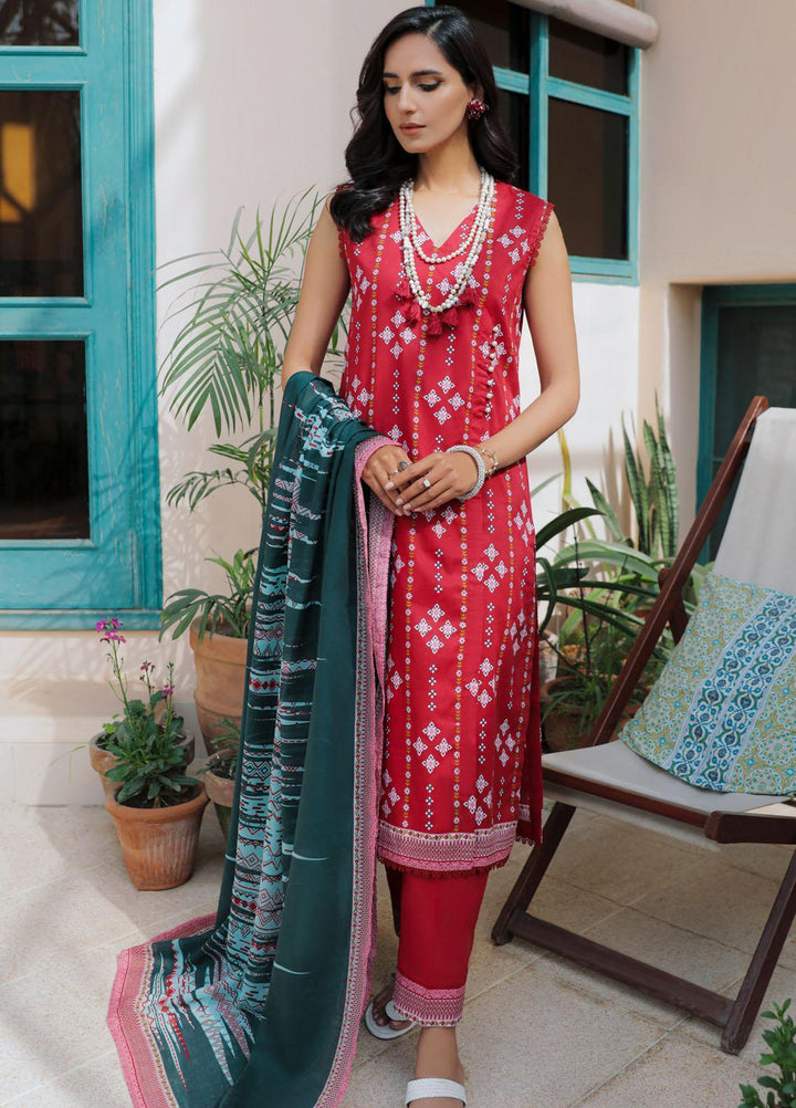 Gul Ahmed Printed Lawn Suits Unstitched 3 Piece GA23SF CL32380-B - Summer Collection