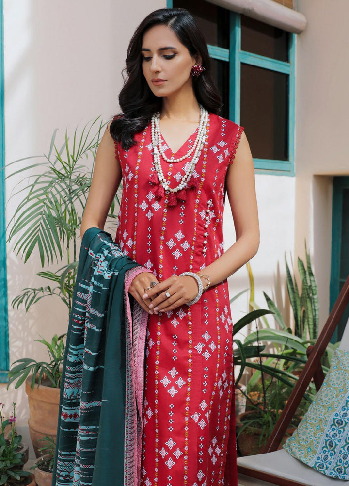 Gul Ahmed Printed Lawn Suits Unstitched 3 Piece GA23SF CL32380-B - Summer Collection