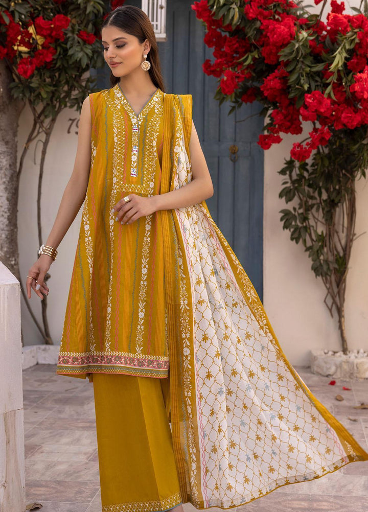 Gul Ahmed Printed Lawn Suits Unstitched 3 Piece GA23SF CL32383-B - Summer Collection