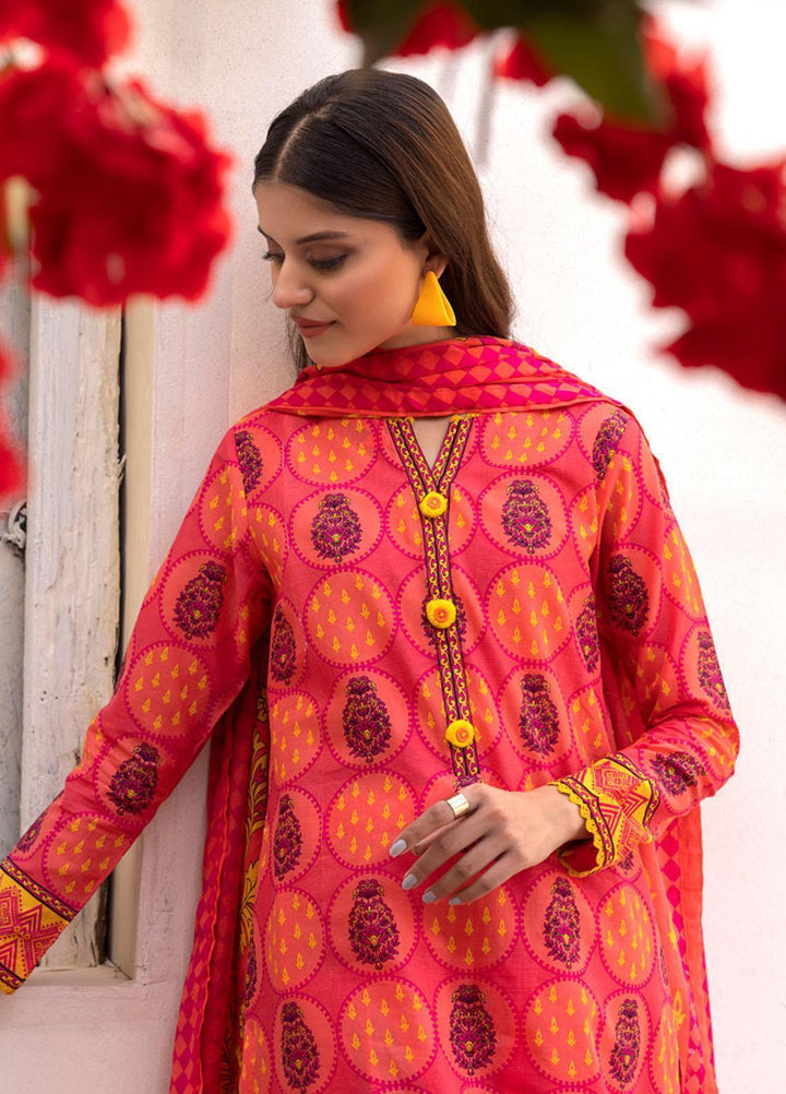 Gul Ahmed Printed Lawn Suits Unstitched 3 Piece GA23SF CL32384-B - Summer Collection