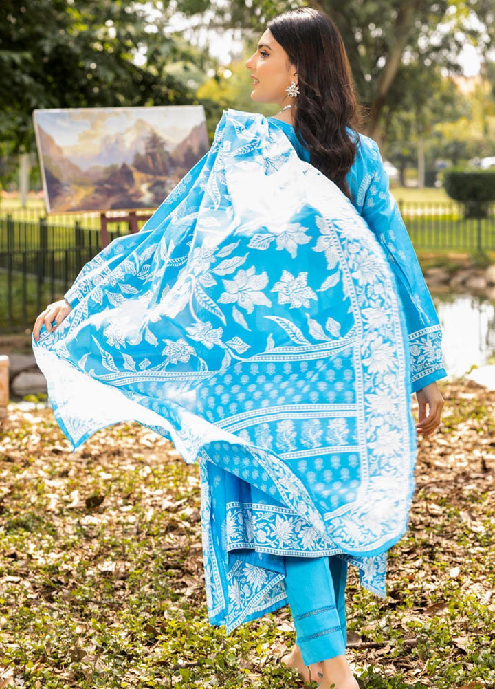 Gul Ahmed Printed Lawn Suits Unstitched 3 Piece GA23SF CL32513-B - Summer Collection
