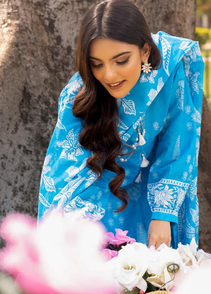 Gul Ahmed Printed Lawn Suits Unstitched 3 Piece GA23SF CL32513-B - Summer Collection