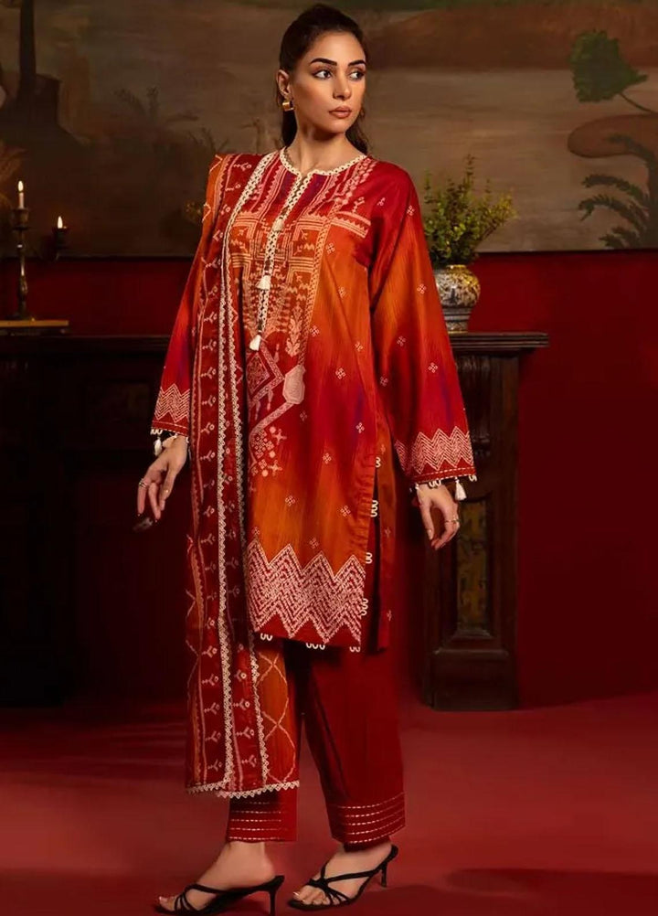 Gul Ahmed Printed Lawn Suits Unstitched 3 Piece GA24RC CL-42178 - Summer Collection