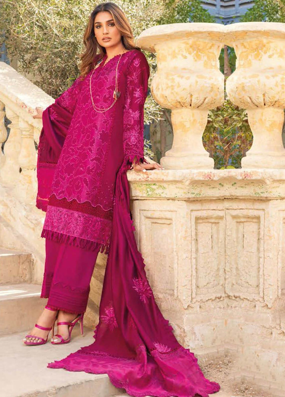 Gul Ahmed Embroidered Lawn Suits Unstitched 3 Piece GA23PS CN-32001 - Summer Collection