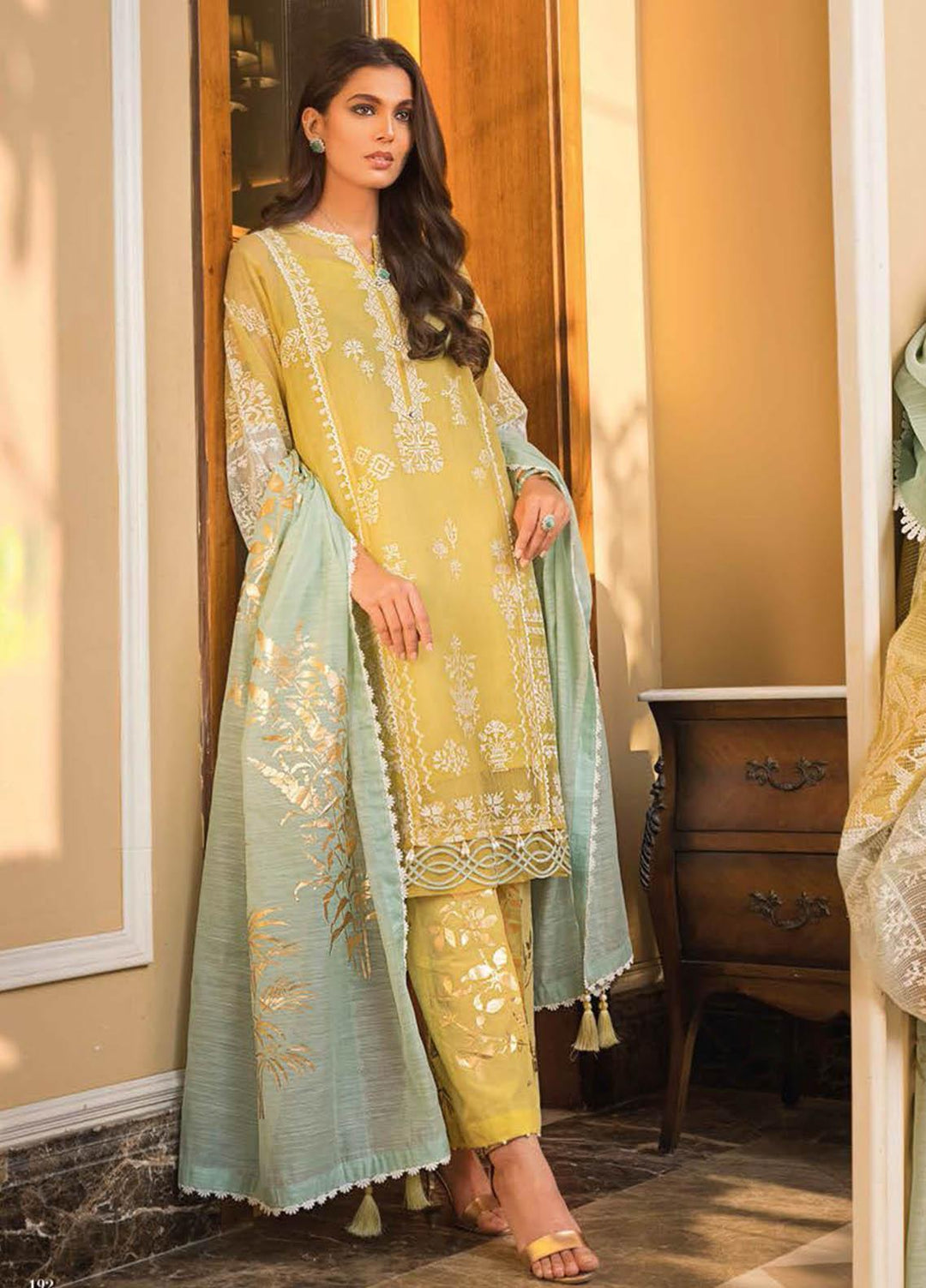 Gul Ahmed Embroidered Lawn Suits Unstitched 3 Piece GA23PS CN-32003 - Summer Collection