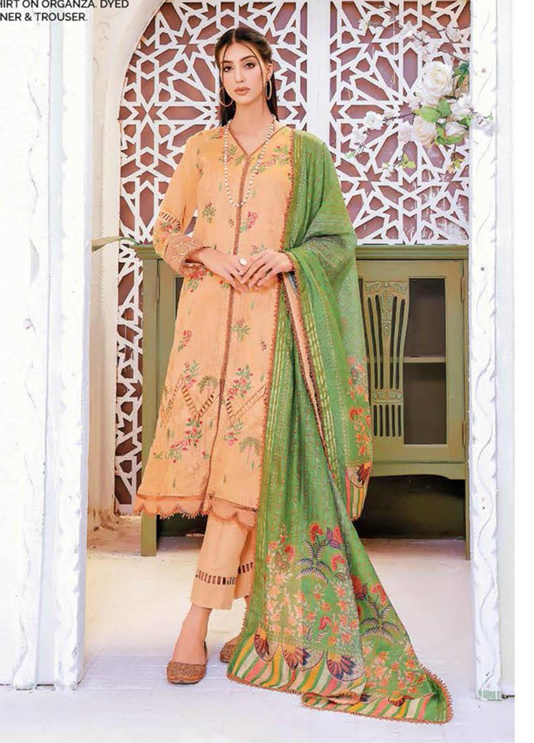 Gul Ahmed Embroidered Lawn Suits Unstitched 3 Piece GA23PS DB-32009 - Summer Collection