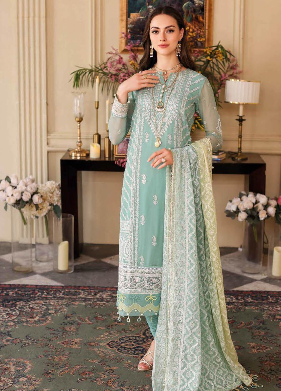 Gul Ahmed Embroidered Lawn Suits Unstitched 3 Piece GA23PS LE-32003 - Summer Collection