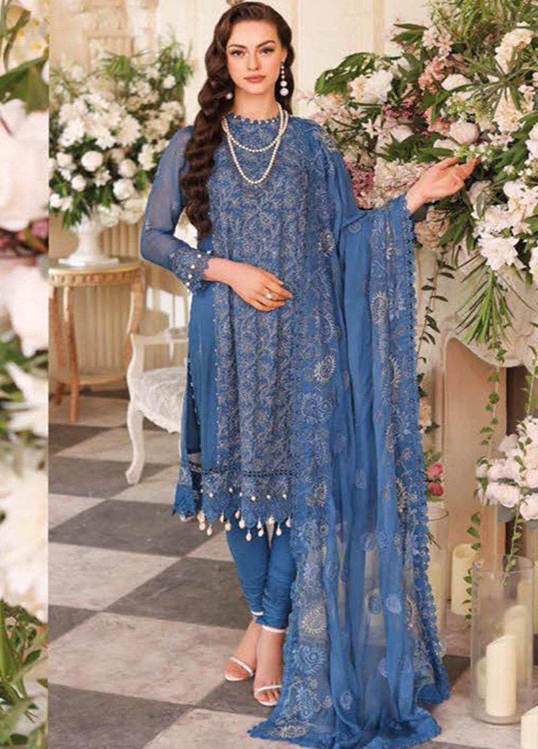 Gul Ahmed Embroidered Lawn Suits Unstitched 3 Piece GA23PS LE-32011 - Summer Collection