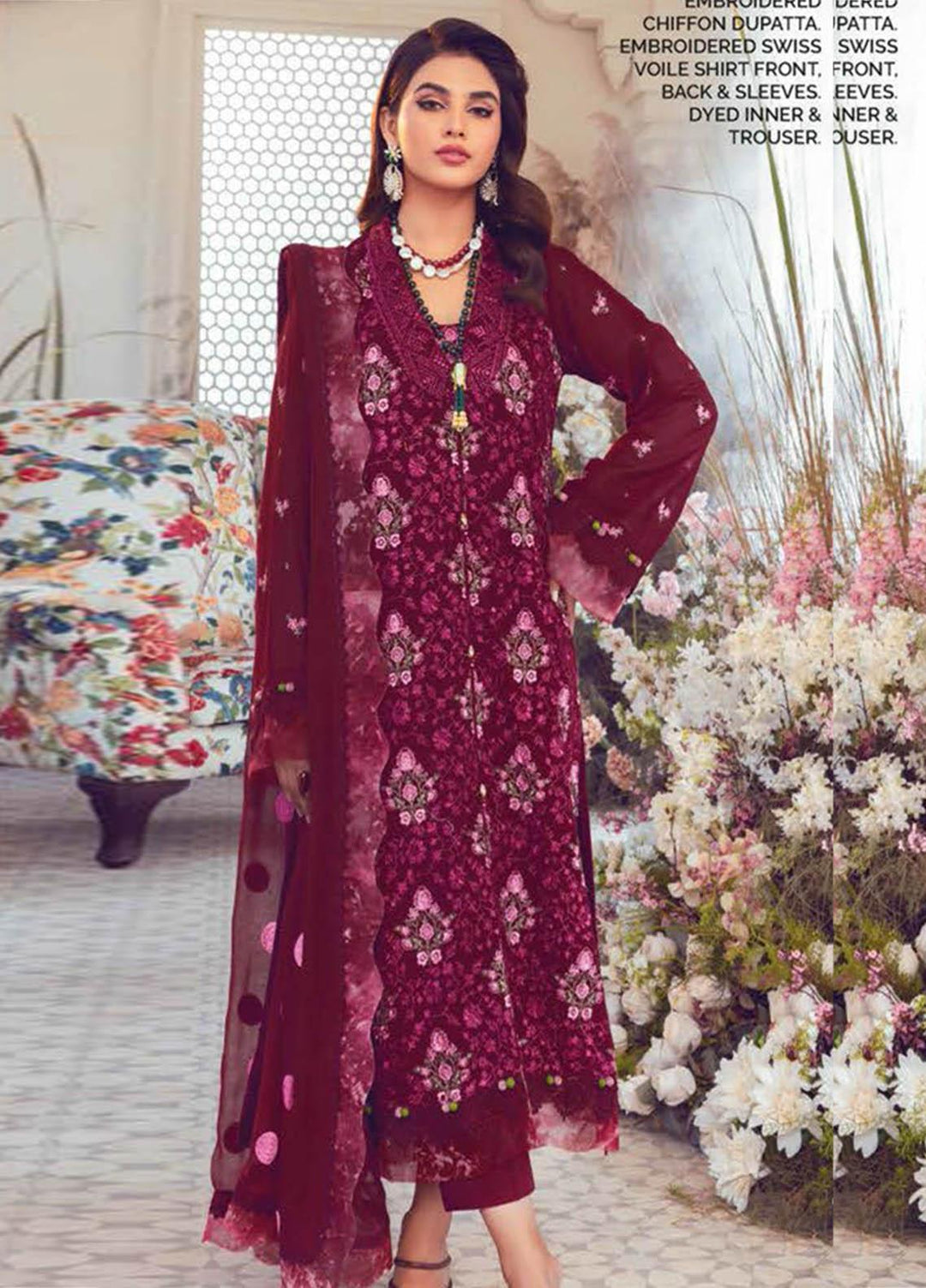 Gul Ahmed Embroidered Lawn Suits Unstitched 3 Piece GA23PS LSV-32012 - Summer Collection