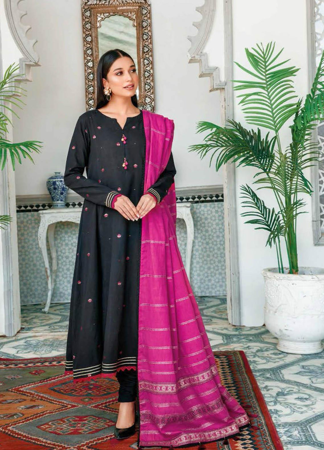 Gul Ahmed Embroidered Lawn Suits Unstitched 3 Piece GA23PS MJ-32033 - Summer Collection