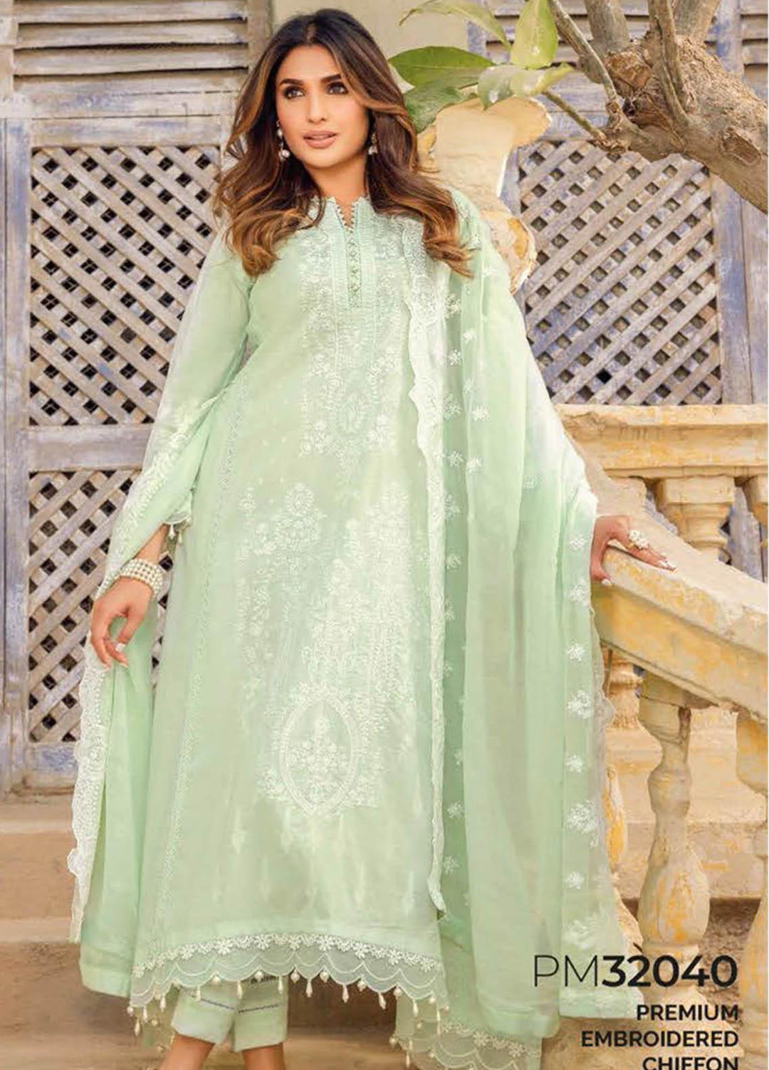 Gul Ahmed Embroidered Lawn Suits Unstitched 3 Piece GA23PS PM-32040 - Summer Collection
