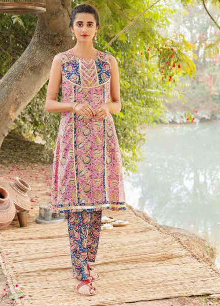 Gul Ahmed Printed Lawn Kurties Unstitched GA21VG SL 886-A - Summer Collection