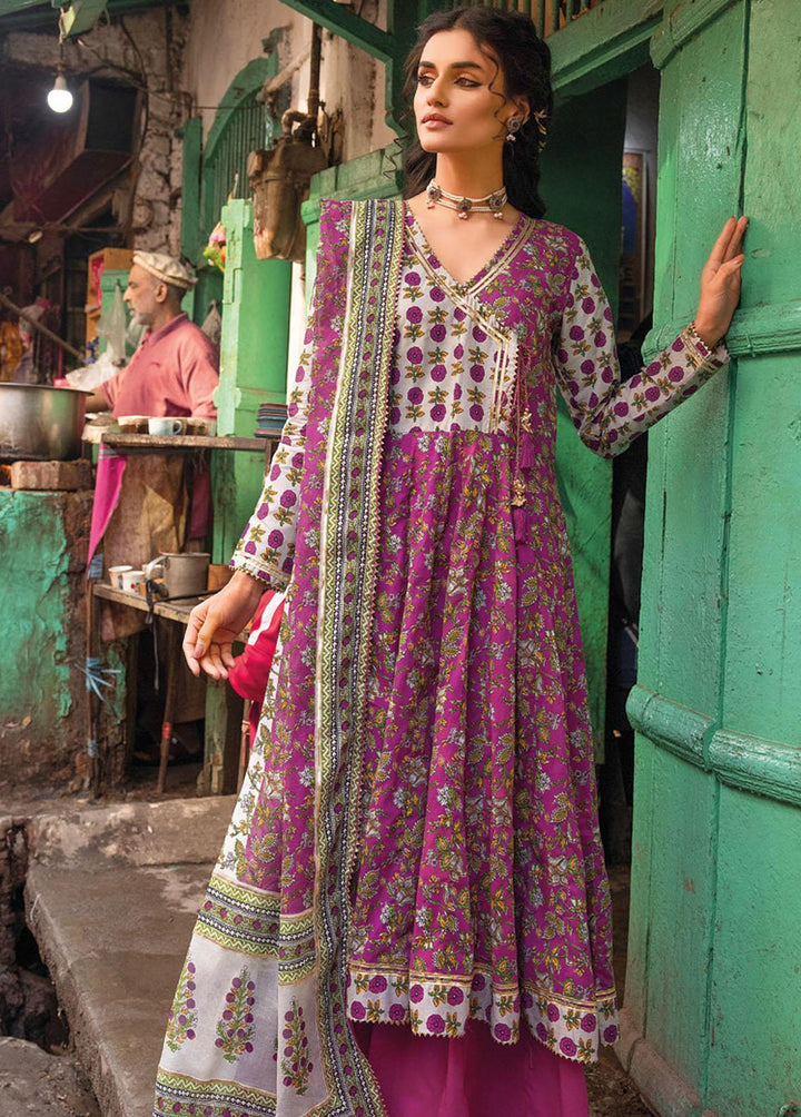 Vintage Garden By Gul Ahmed Printed Lawn Suits Unstitched 3 Piece GA23V CL-32463B - Summer Collection