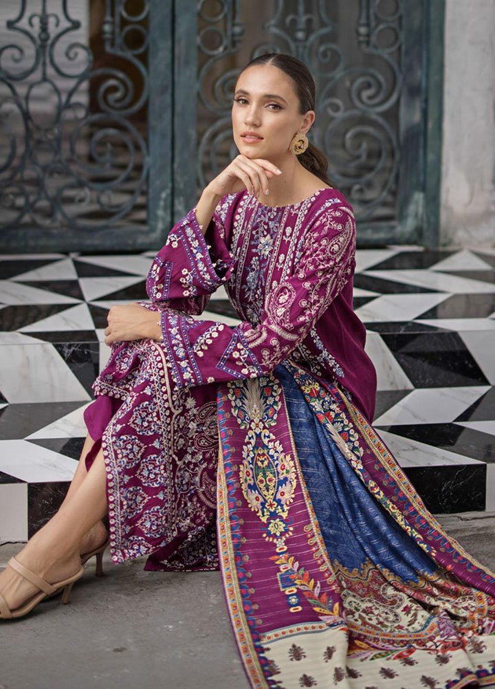 Gul Ahmed Embroidered Zari Suits Unstitched 3 Piece GA23WB AP 32013 - Winter Collection