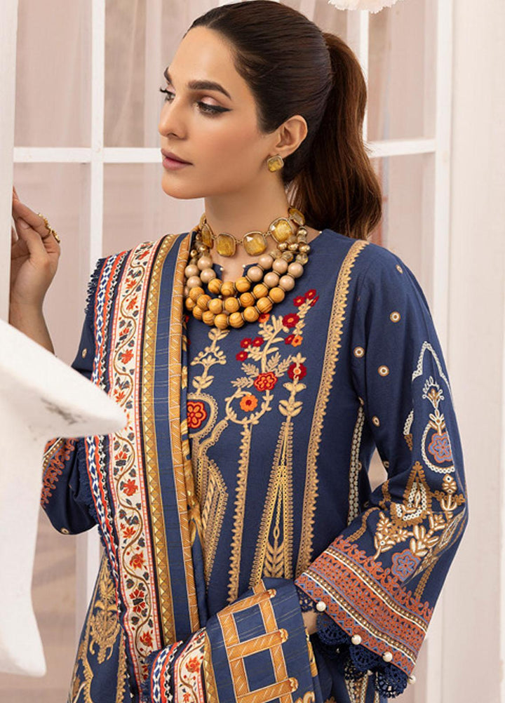Gul Ahmed Embroidered Zari Suits Unstitched 3 Piece GA23WB AP 32033 - Winter Collection