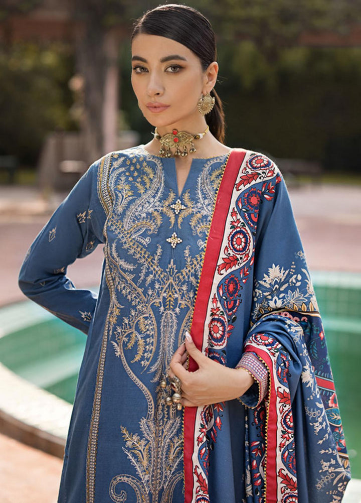 Gul Ahmed Embroidered Pashmina Suits Unstitched 3 Piece GA23WB AP 32036 - Winter Collection