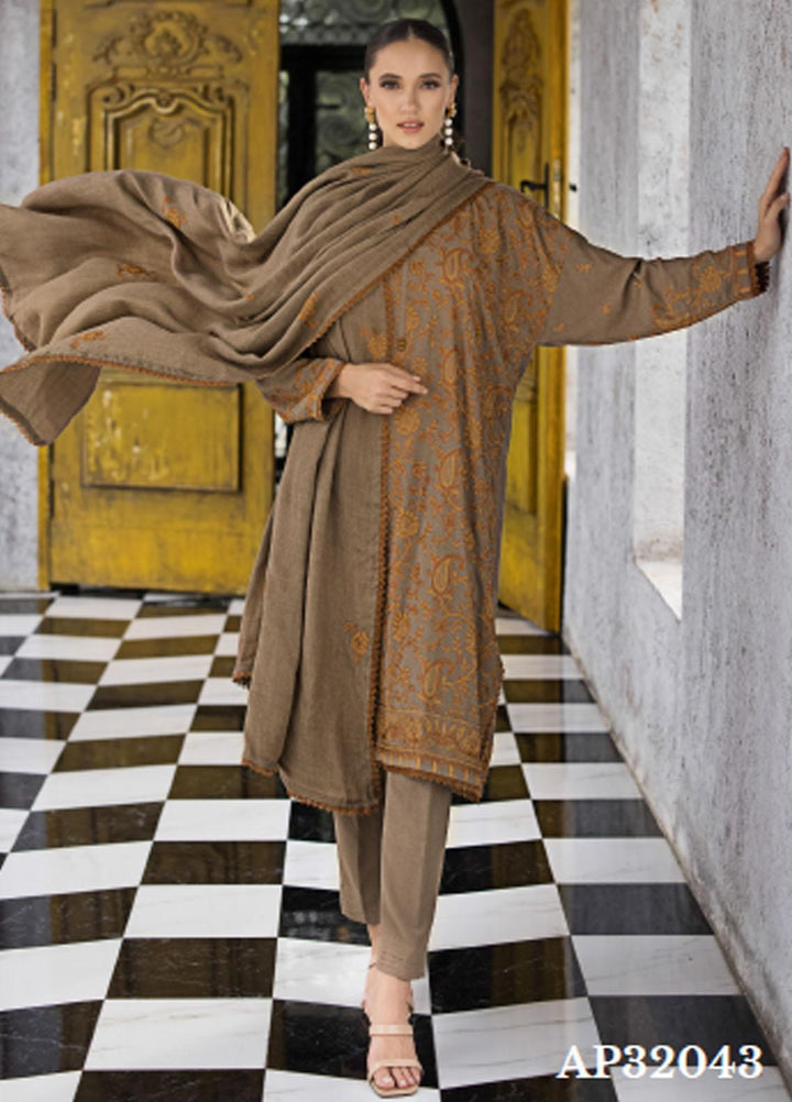 Gul Ahmed Embroidered Pashmina Suits Unstitched 3 Piece GA23WB AP 32043 - Winter Collection