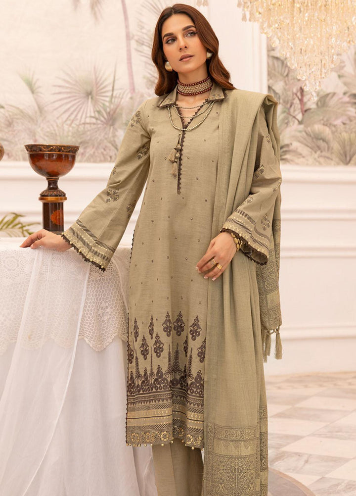 Gul Ahmed Embroidered Pashmina Suits Unstitched 3 Piece GA23WB AP 32090 - Winter Collection