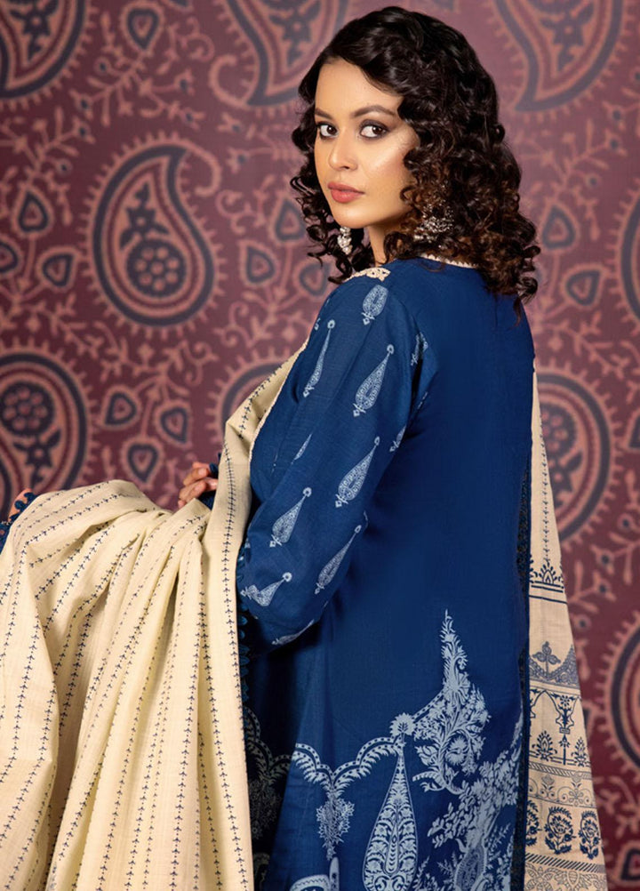 Gul Ahmed Embroidered Khaddar Suits Unstitched 3 Piece GA23WB K 32041 - Winter Collection