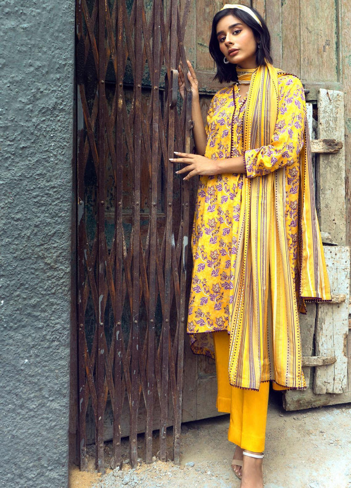 Gul Ahmed Embroidered Linen Suits Unstitched 3 Piece GA23WB LT 32011 B - Winter Collection