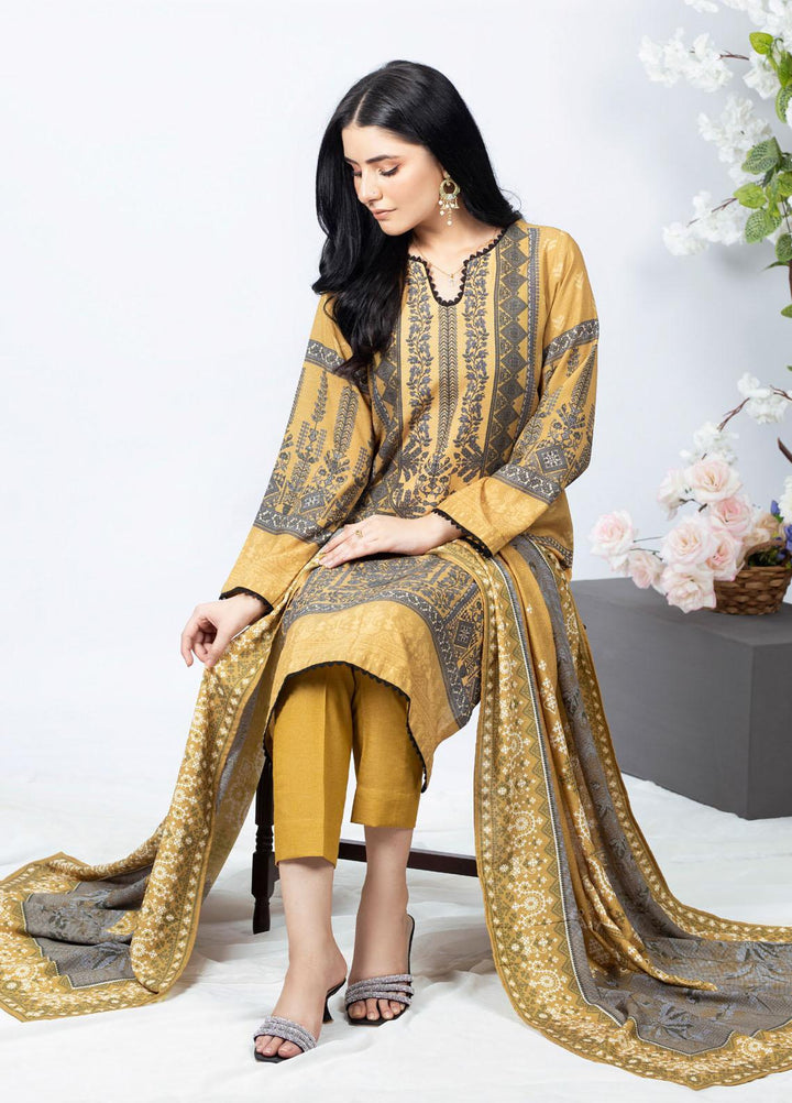 Gul Ahmed Embroidered Karandi Suits Unstitched 3 Piece GA23WB WNS 32177 - Winter Collection