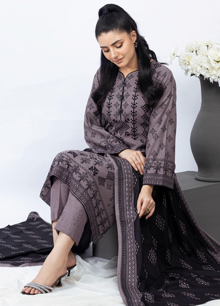 Gul Ahmed Embroidered Dhanak Suits Unstitched 3 Piece GA23WB WNS 32188 B - Winter Collection