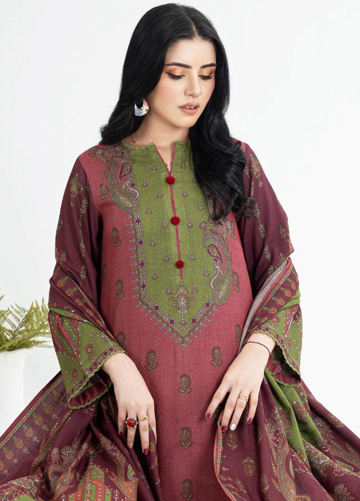 Gul Ahmed Embroidered Dhanak Suits Unstitched 3 Piece GA23WB WNS 32190 B - Winter Collection