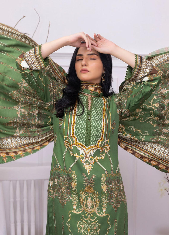 Gul Ahmed Embroidered Cotail Suits Unstitched 3 Piece GA23WB WNS 32252 A - Winter Collection