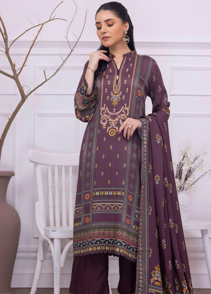 Gul Ahmed Embroidered Cotail Suits Unstitched 3 Piece GA23WB WNS 32255 A - Winter Collection