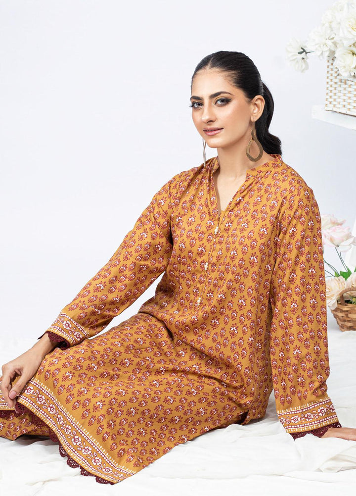 Gul Ahmed Embroidered Linen  Unstitched Kurties GA23WB WNSS 32012 - Winter Collection
