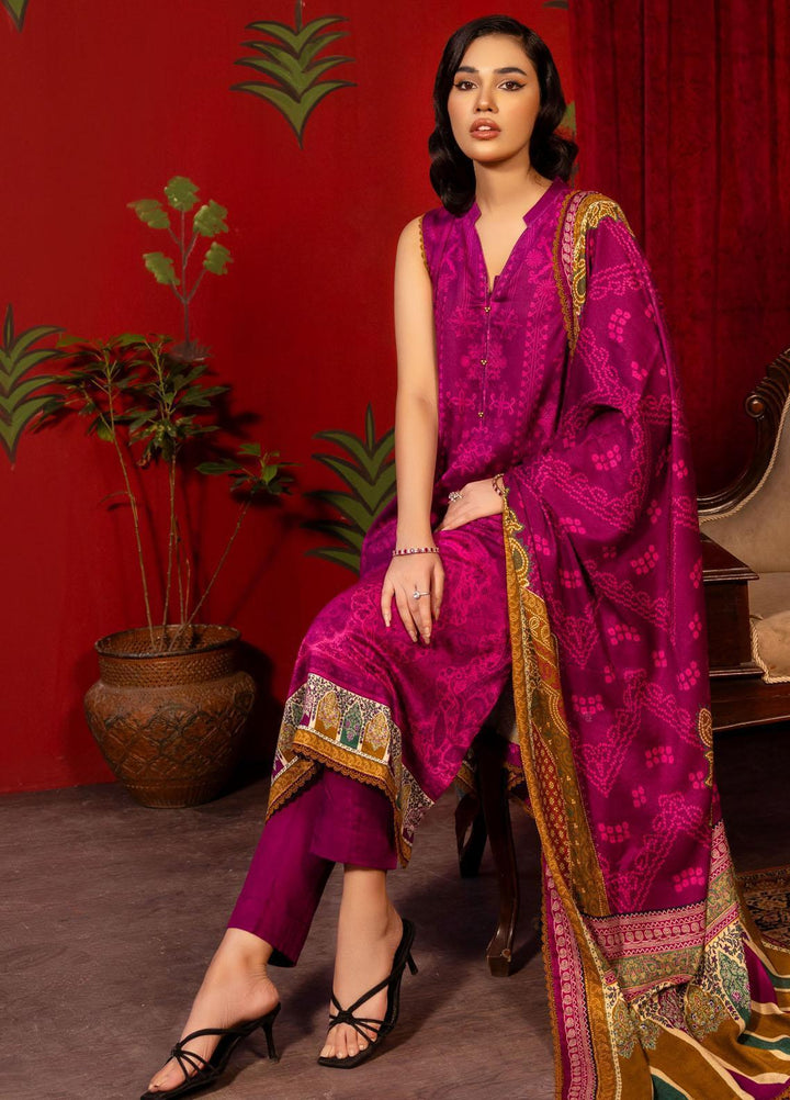 Gul Ahmed Printed Pashmina Suits Unstitched 3 Piece GA23WC AP 32008 - Winter Collection