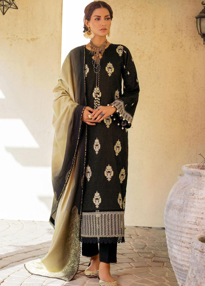 Gul Ahmed Embroidered Khaddar Suits Unstitched 3 Piece GA23WC MJ 32077 - Winter Collection