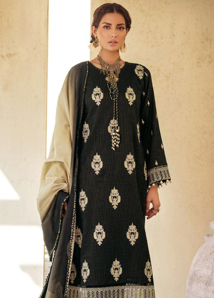 Gul Ahmed Embroidered Khaddar Suits Unstitched 3 Piece GA23WC MJ 32077 - Winter Collection