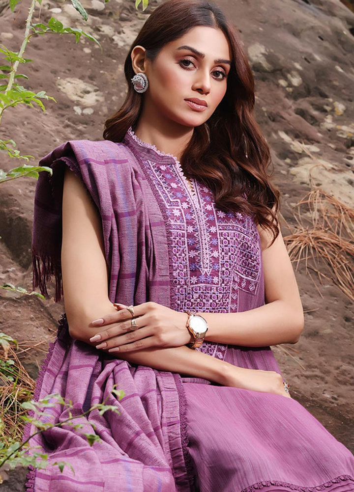 Gul Ahmed Embroidered Cotton Suits Unstitched 3 Piece GA23WC ST 32017 - Winter Collection