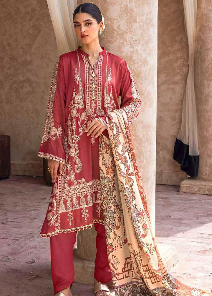 Glamour By Gul Ahmed Fancy Pashmina Suits Unstitched 3 Piece GA23WG AP-32052 - Winter Collection