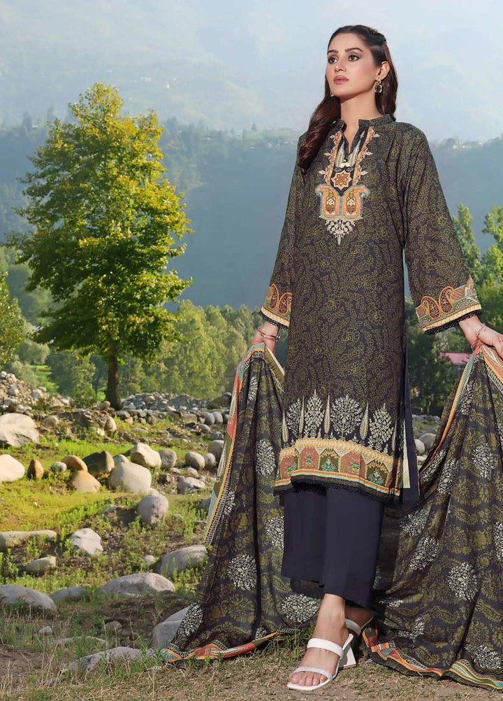 Glamour By Gul Ahmed Printed Karandi Suits Unstitched 3 Piece GA23WG AY-32006 - Winter Collection