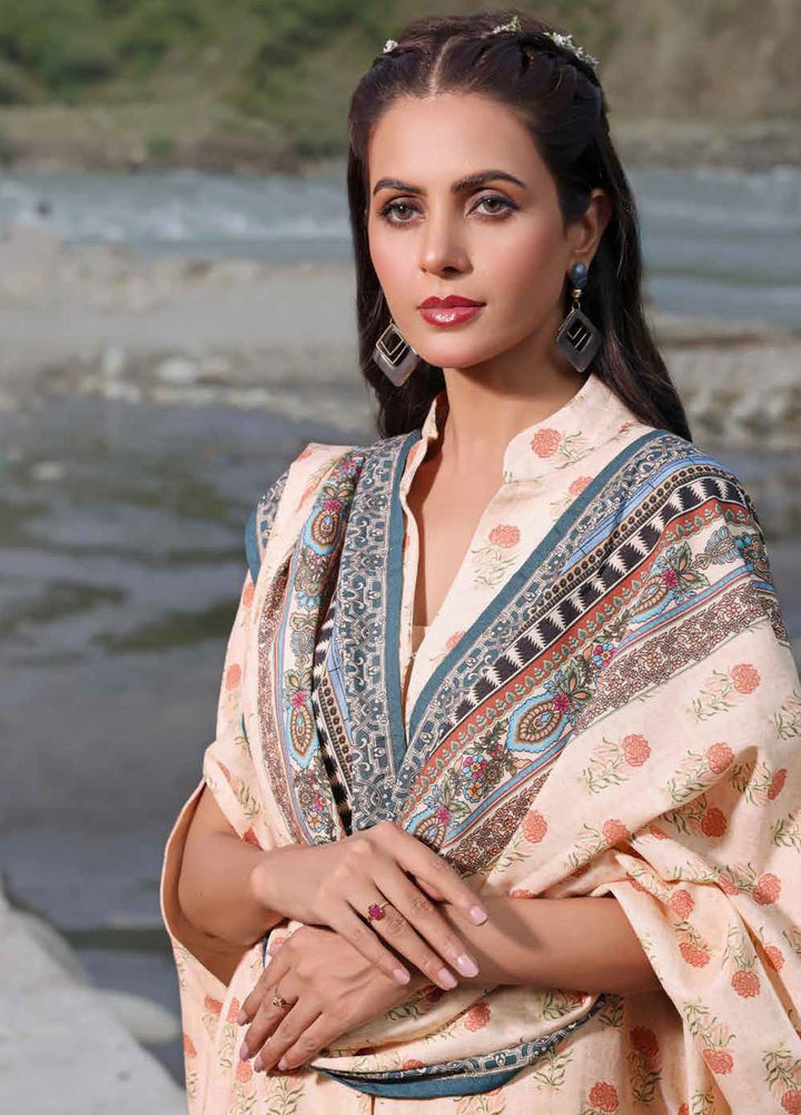 Glamour By Gul Ahmed Printed Karandi Suits Unstitched 3 Piece GA23WG AY-32008 - Winter Collection