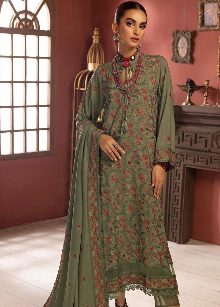 Glamour By Gul Ahmed Fancy Karandi Suits Unstitched 3 Piece GA23WG AY-32027 - Winter Collection