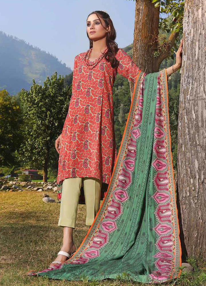 Glamour By Gul Ahmed Printed Karandi Suits Unstitched 3 Piece GA23WG AY-32029 - Winter Collection