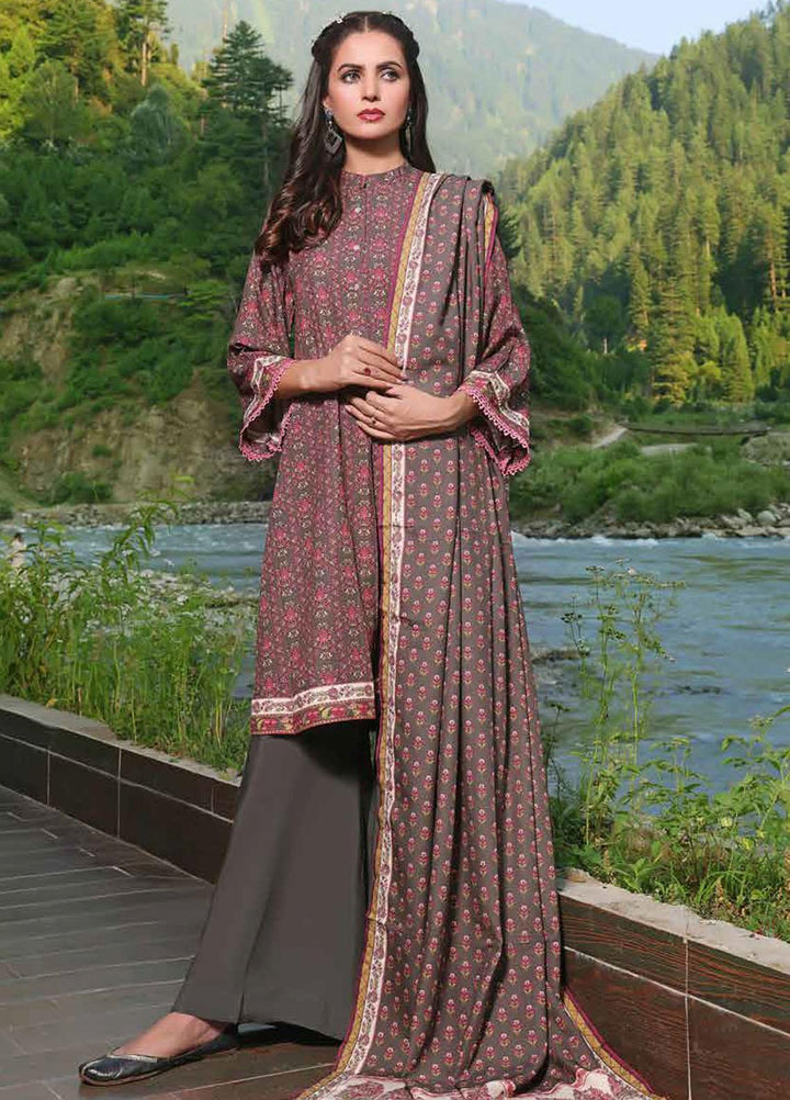 Glamour By Gul Ahmed Printed Karandi Suits Unstitched 3 Piece GA23WG AY-32031 - Winter Collection