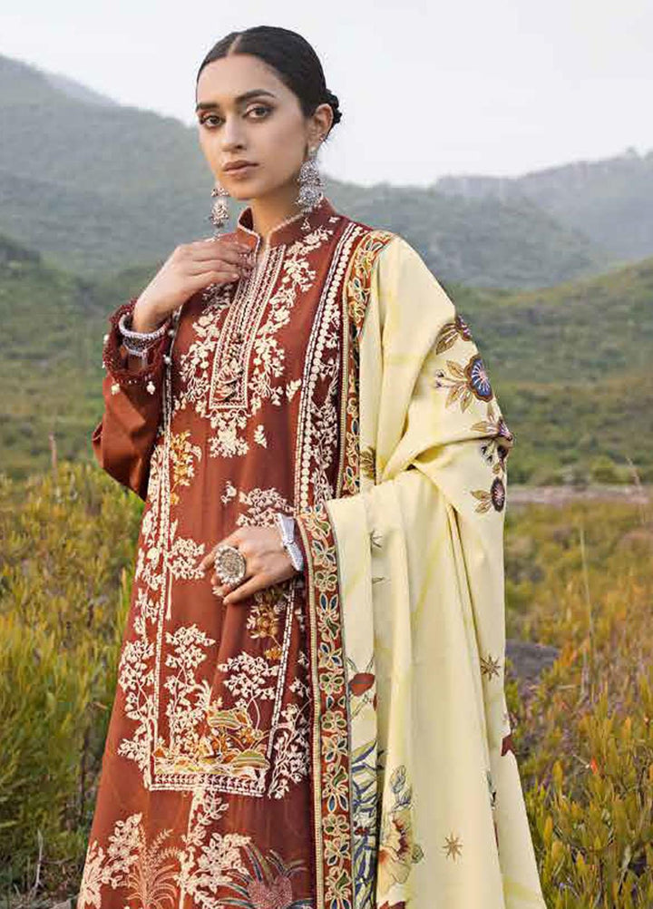 Glamour By Gul Ahmed Fancy Karandi Suits Unstitched 3 Piece GA23WG AY-32036 - Winter Collection