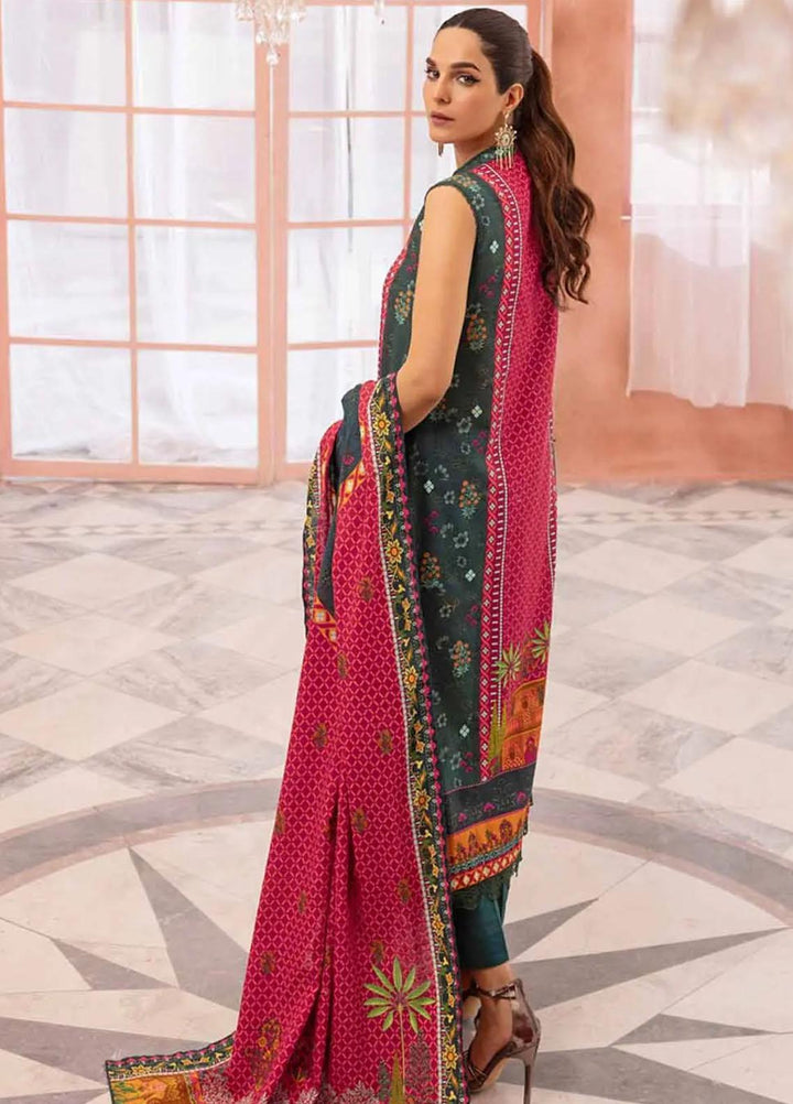 Gul Ahmed Printed Khaddar Suits Unstitched 3 Piece GA23WL K-32004 - Winter Collection