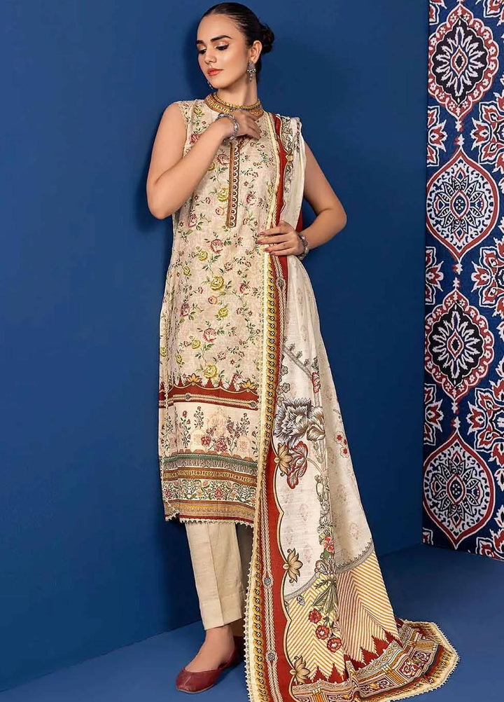 Gul Ahmed Printed Khaddar Suits Unstitched 3 Piece GA23WL K-32015 - Winter Collection